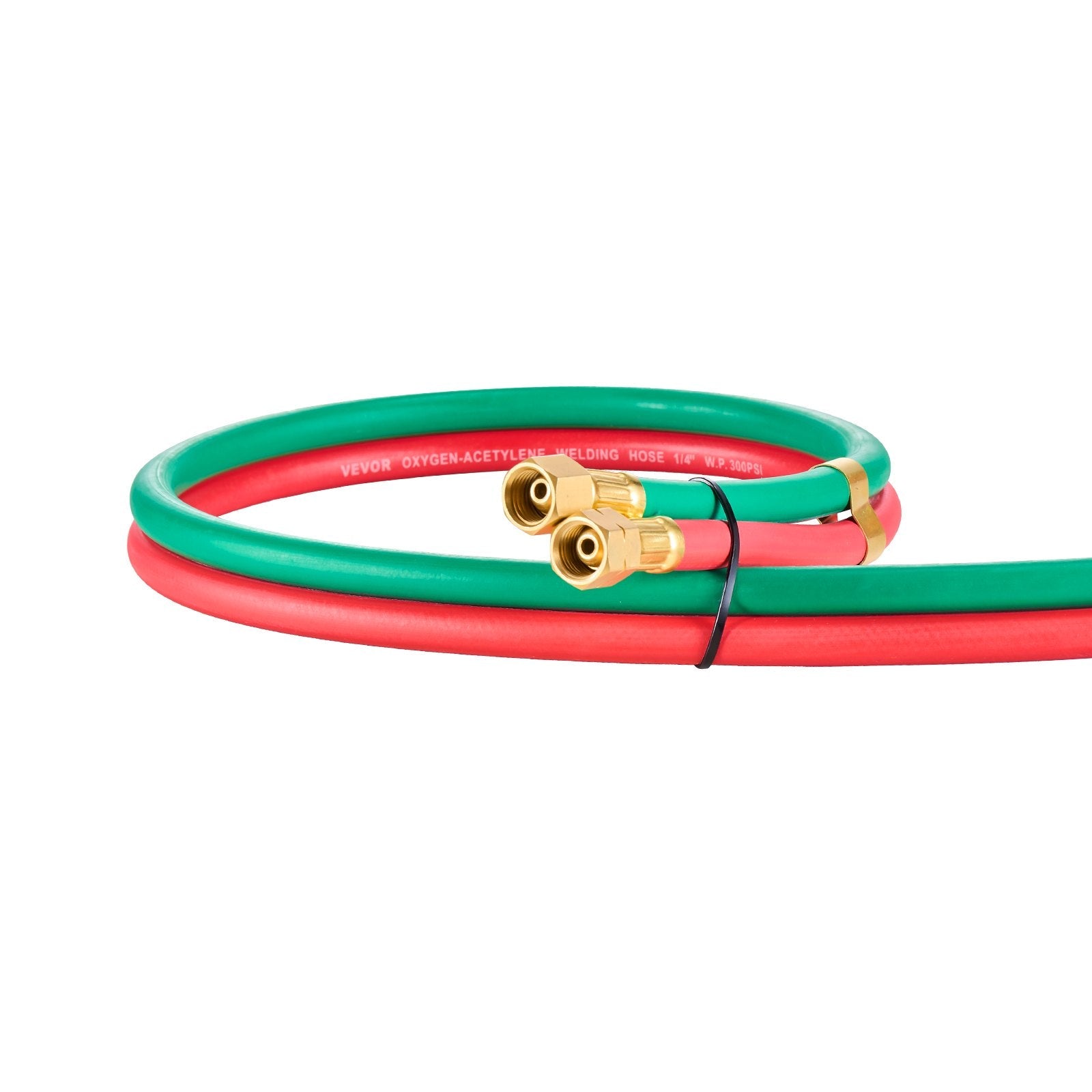 VEVOR Oxygen Acetylene Hose 1/4-Inch x 50FT Oxy Acetylene Hose R Grade 300PSI 