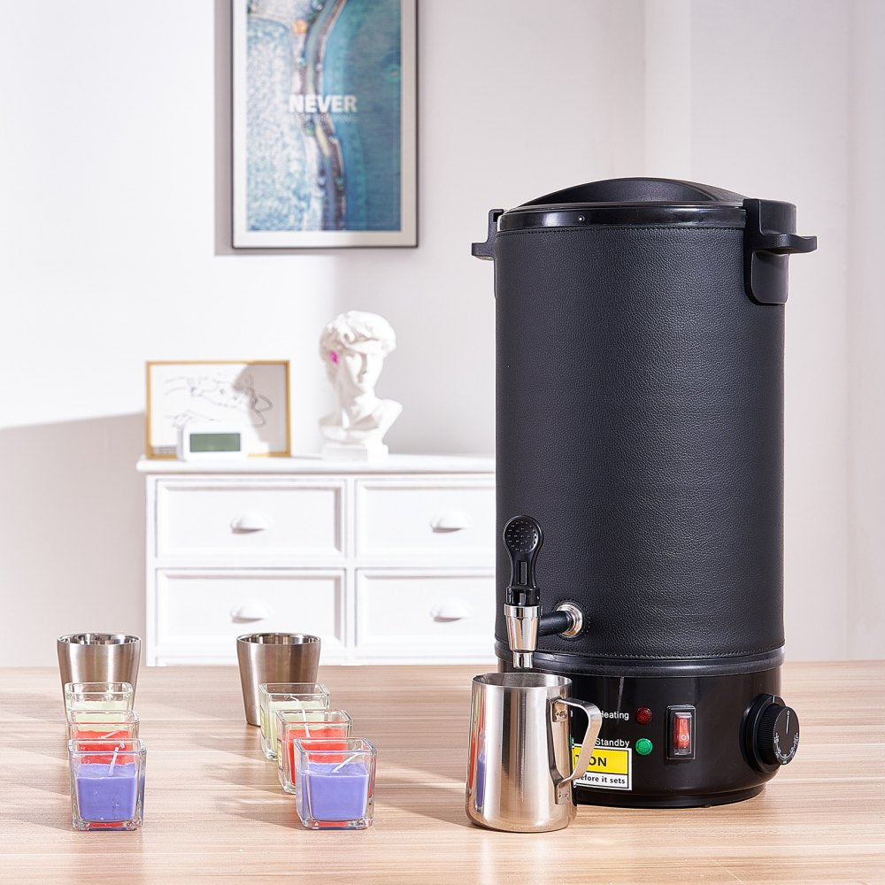VEVOR Wax Melter for Candle Making, 10Liter Extra Large Electric Wax Melting Pot with Easy Pour Spout & 9-level Temp Control, Easy Clean for Candle Soap Cream Beauty Bulk Production Business or Home 