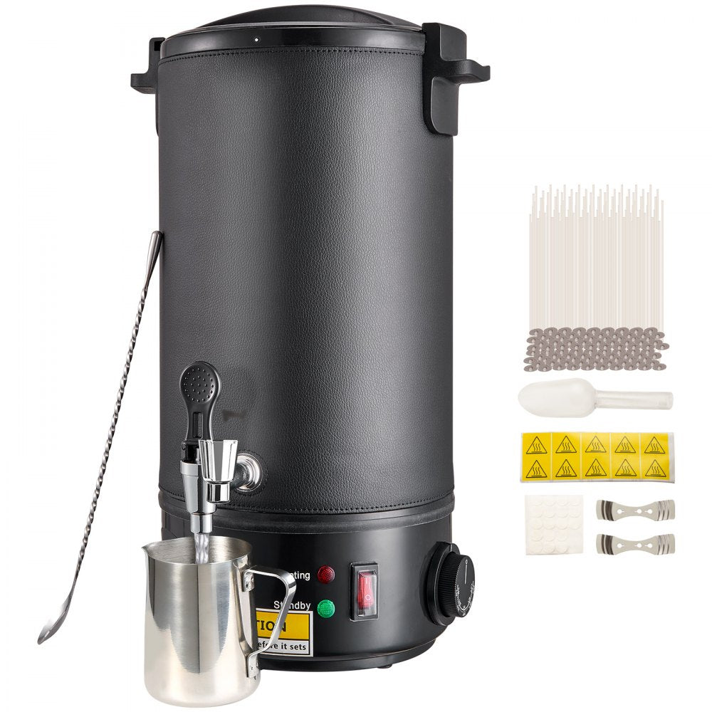VEVOR Wax Melter for Candle Making, 10Liter Extra Large Electric Wax Melting Pot with Easy Pour Spout & 9-level Temp Control, Easy Clean for Candle Soap Cream Beauty Bulk Production Business or Home 