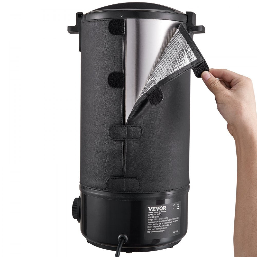 VEVOR Wax Melter for Candle Making, 10Liter Extra Large Electric Wax Melting Pot with Easy Pour Spout & 9-level Temp Control, Easy Clean for Candle Soap Cream Beauty Bulk Production Business or Home 