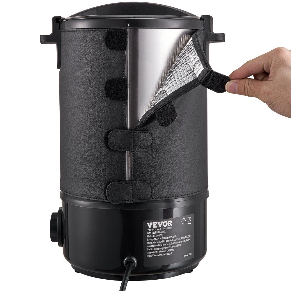 VEVOR Wax Melter for Candle Making, 6.5 Liter Large Electric Wax Melting Pot Easy Pour Spout & 9-level Temperature Control, Easy Clean for Candle Soap Cream Beauty Bulk Production Business or Home 