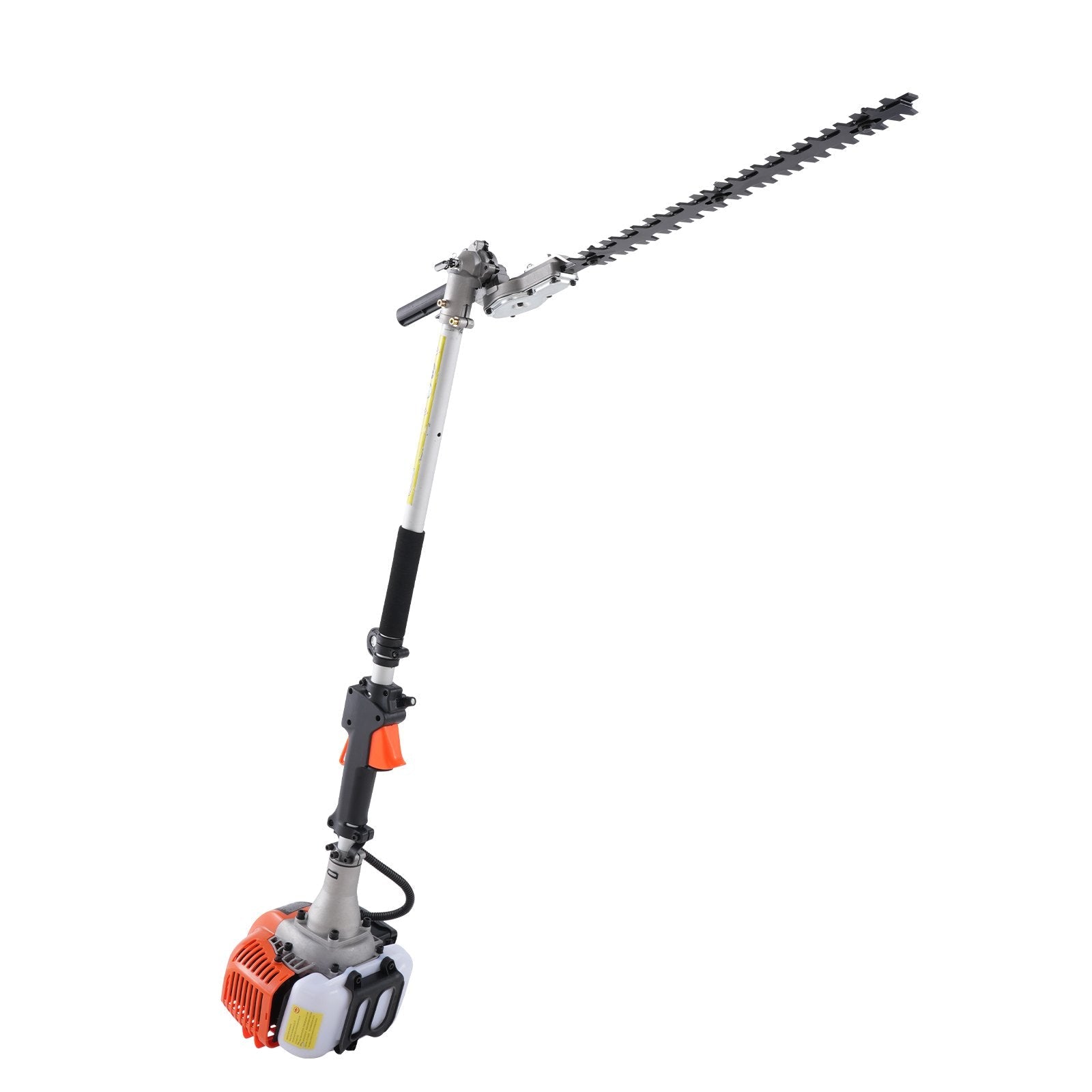 VEVOR 15.7-inch 26CC 2 Cycle Gas Hedge Trimmer, Gas Powered Pole Hedge Trimmer with Dual Sided Dual Action Blade, 270° Adjustable Trimmer Head, Suitable for Trimming Shrubs, Bushes 