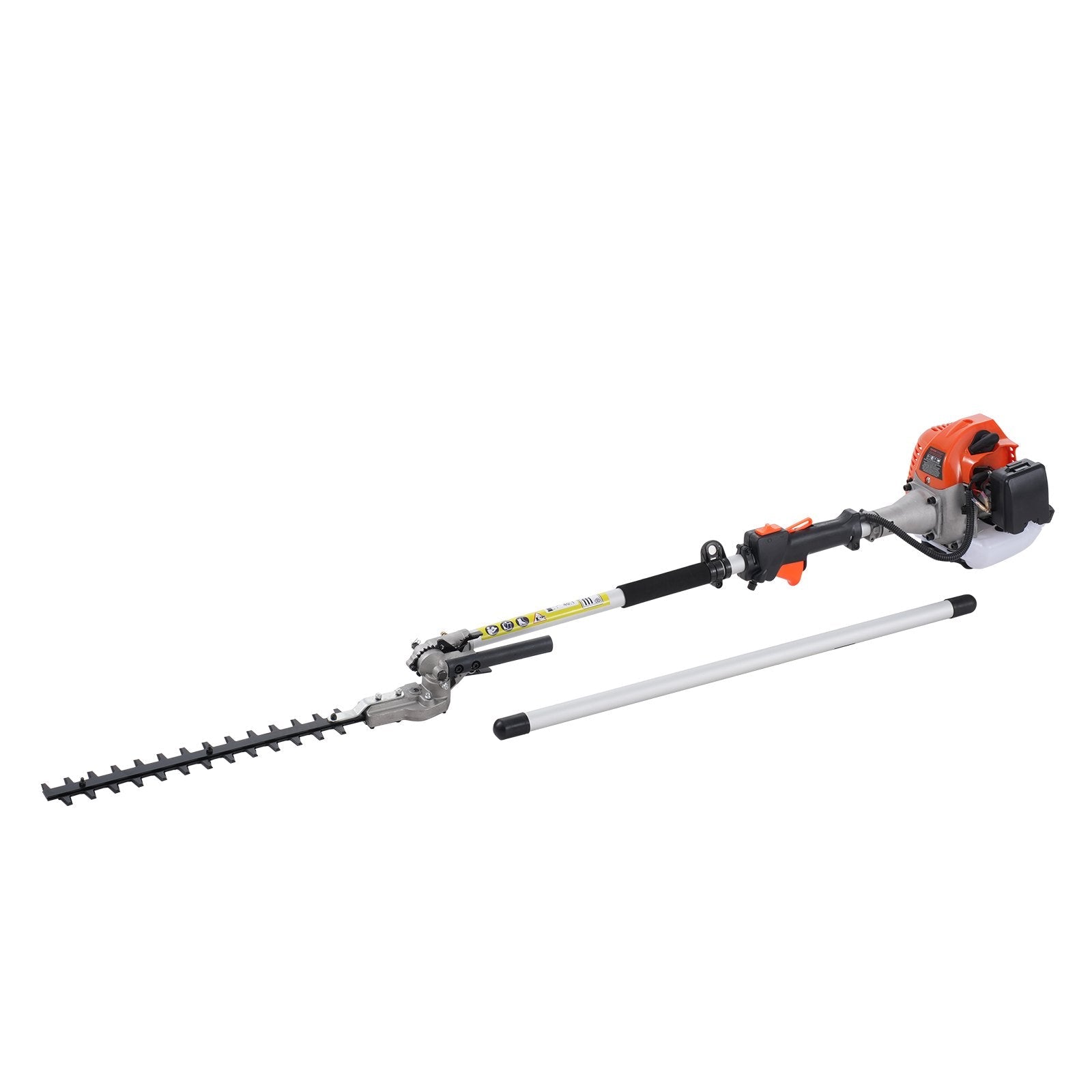 VEVOR 15.7-inch 26CC 2 Cycle Gas Hedge Trimmer, Gas Powered Pole Hedge Trimmer with Dual Sided Dual Action Blade, 270° Adjustable Trimmer Head, Suitable for Trimming Shrubs, Bushes 