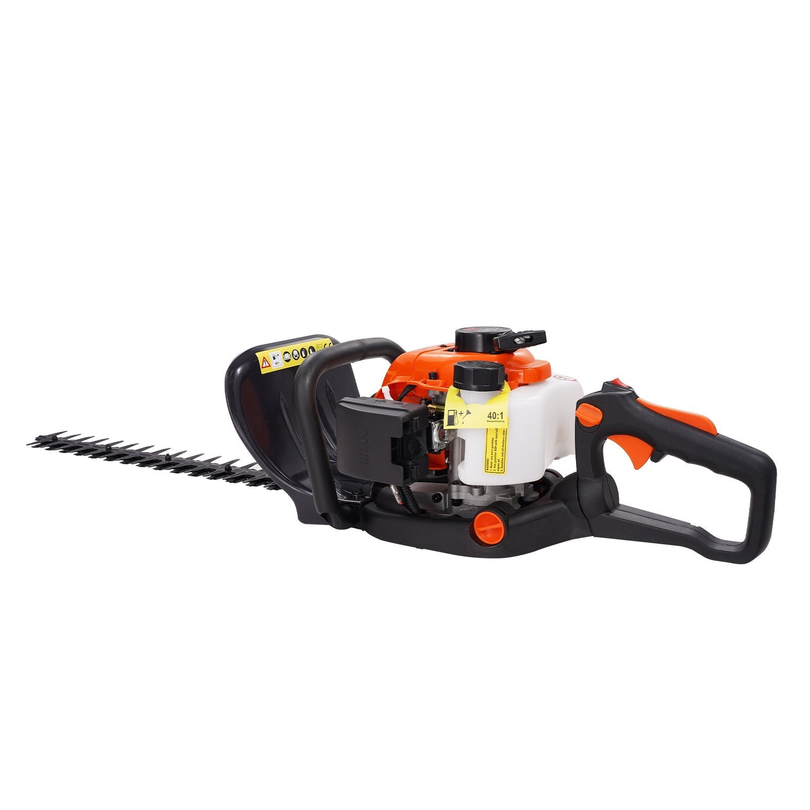 VEVOR 23.2-inch 26CC 2 Cycle Gas Hedge Trimmer, Gas Powered Handheld Hedge Trimmer with Dual Sided Dual Action Blade, 180° Adjustable Trimmer Head, Suitable for Trimming Shrubs, Low Bushes 