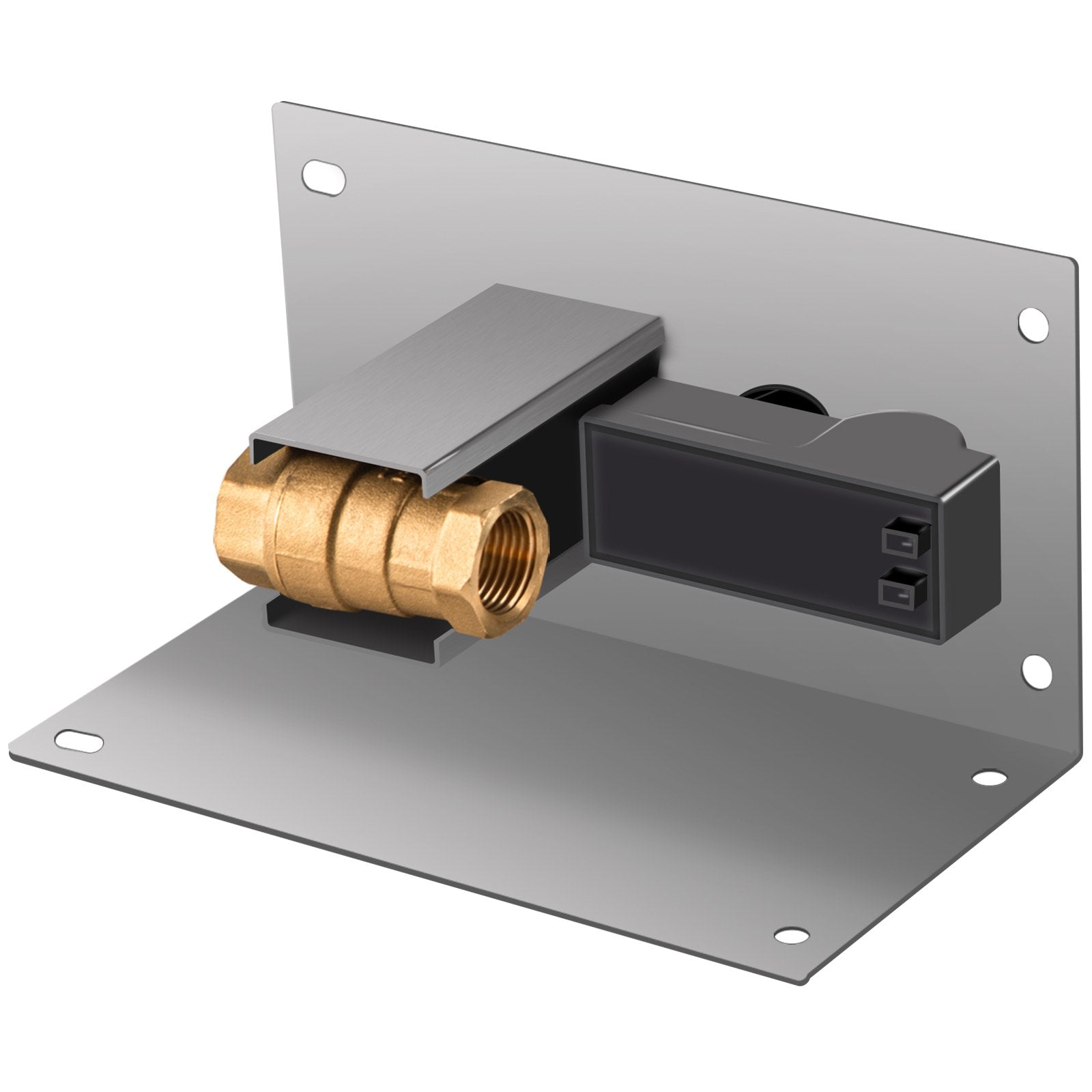 VEVOR Fire Pit Gas Burner Spark Ignition Kit, 300K BTU Fire Pit Ignition System, Stainless Steel Fire Pit Igniter, with 1/2'' Key Valve with Key and Leads & Ground Wire Silver 