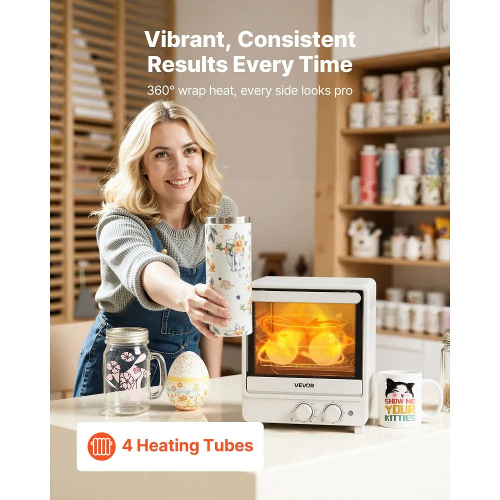 Vevor Sublimation Oven Machine – 13 Qt | Fits 20oz Tumblers | Complete Starter Kit