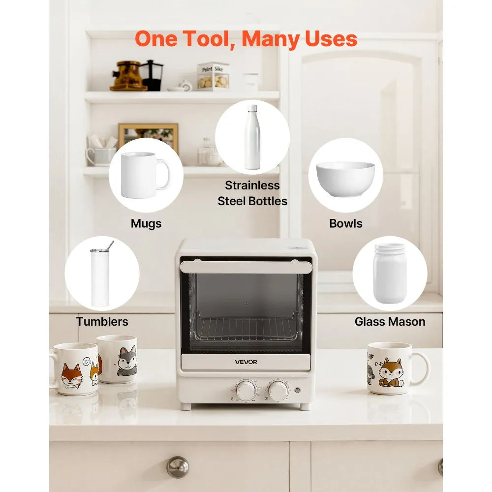 Vevor Sublimation Oven Machine – 13 Qt | Fits 20oz Tumblers | Complete Starter Kit