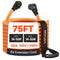 VEVOR 50 Amp 75 ft RV Extension Cord with 15A Adapter, NEMA 14-50P to 14-50R, 7500W Heavy-Duty Power Cord