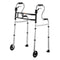VEVOR Folding Walker Stand-Assist Folding Walkers with Adjustable Height & Width