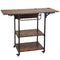 VEVOR Heat Press Table 3Tier Movable Heat Press Stand Foldable with Wheels Brown
