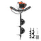 VEVOR Post Hole Digger, 52cc 1450W Auger Post Hole digger, Gas Powered Earth Digger with Two Earth Auger Drill Bit 6