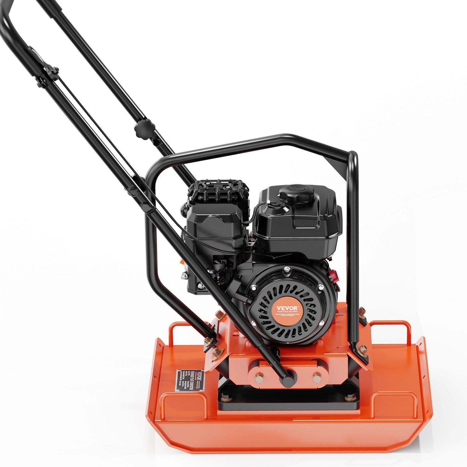 VEVOR Plate Compactor 7.0 HP Engine 432 sq. in Plate 5400 RPM Ground Compactor 