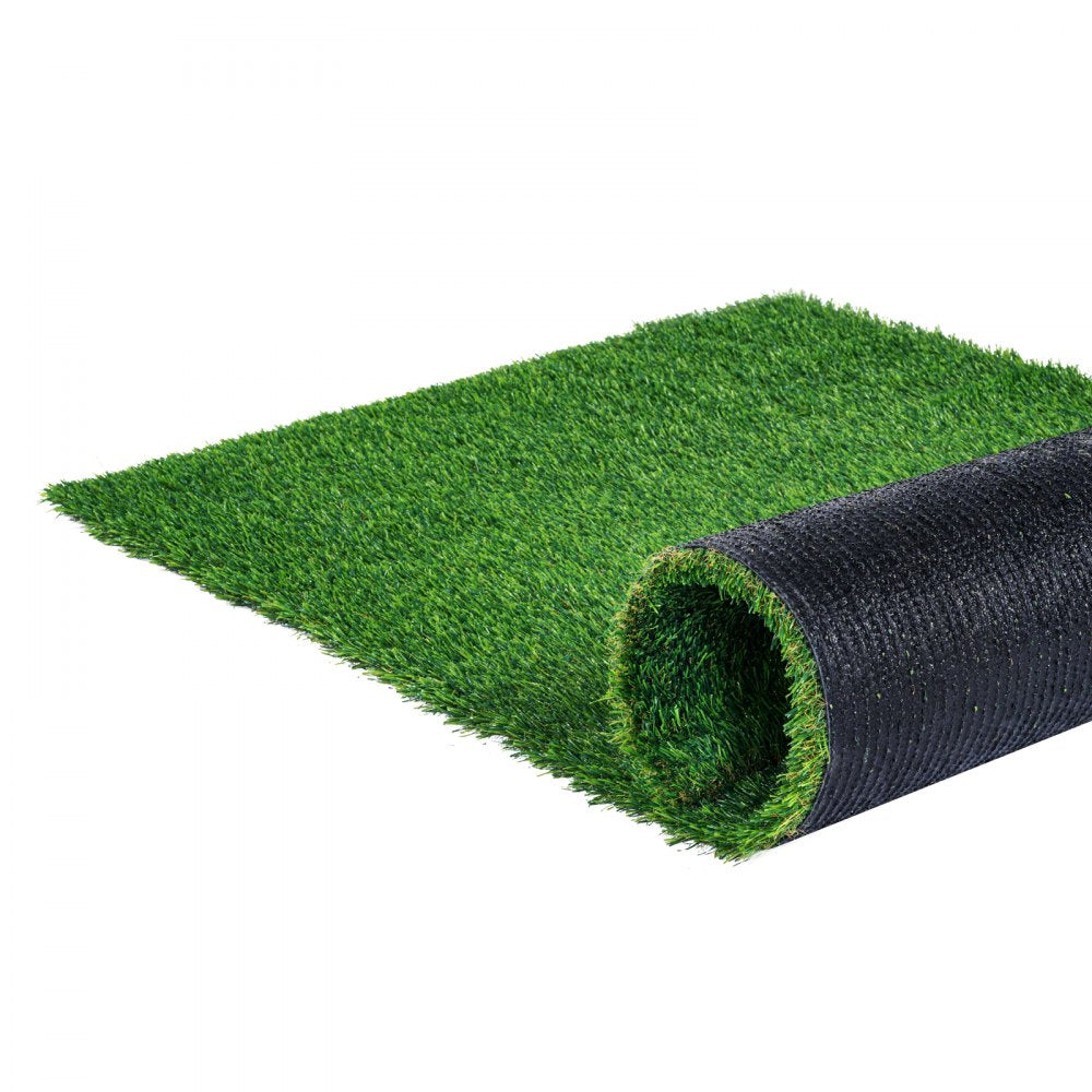 VEVOR Artifical Grass, 5 x 10 ft Rug Green Turf, 1.38"Fake Door Mat Outdoor Patio Lawn Decoration, Easy to Clean with Drainage Holes, Perfect For Multi-Purpose Home Indoor Entryway Scraper Dog Mats 