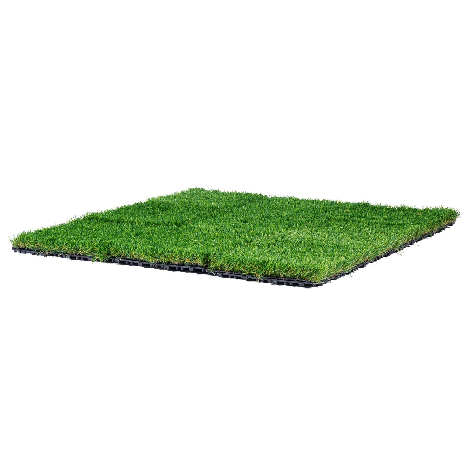VEVOR Artifical Grass Tiles Interlocking Turf Deck Set, 9 Pack - 12"x12", Synthetic Fake Grass Self-draining Mat Flooring Decor Pad, Perfect For Multi-Purpose Indoor Outdoor Entryway Scraper Dog Mats 