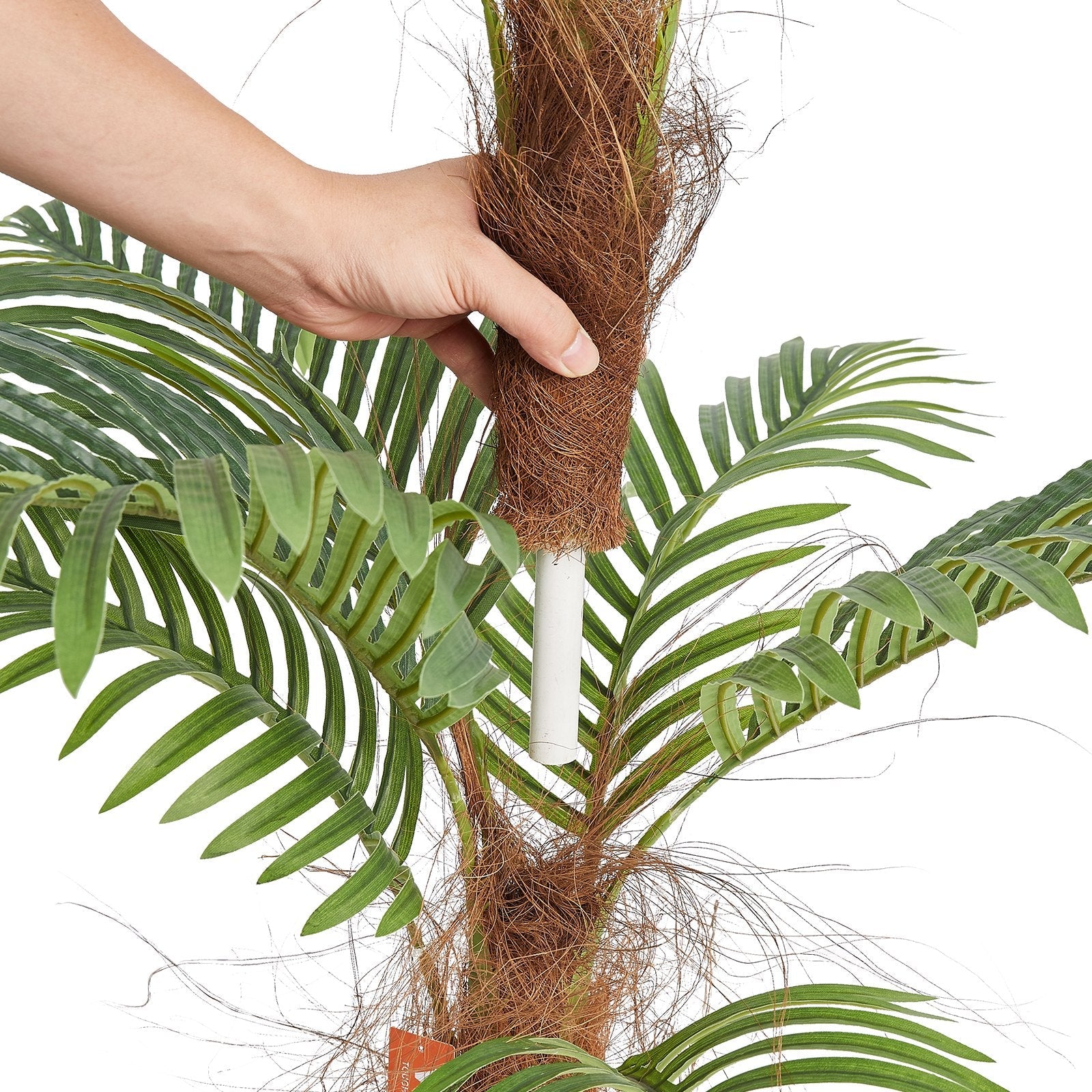 VEVOR Artificial Palm Tree, 4 FT Tall Faux Plant, Secure PE Material & Anti-Tip Tilt Protection Low-Maintenance Plant, Lifelike Green Fake Tree for Home Office Warehouse Decor Indoor Outdoor 