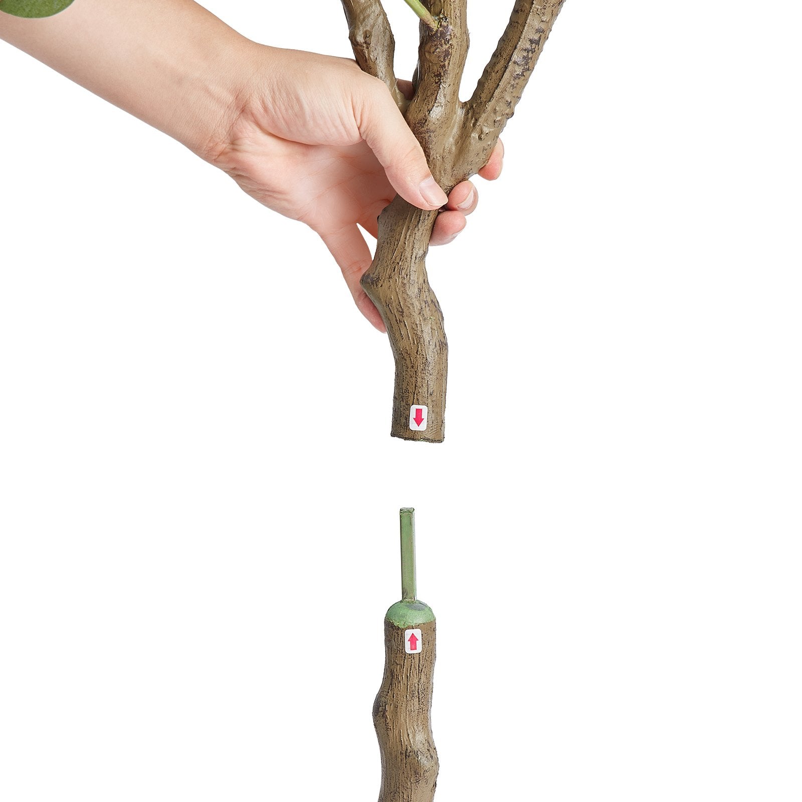 VEVOR Artificial Eucalyptus Tree, 6 FT Tall Faux Plant, Secure PE Material & Anti-Tip Tilt Protection Low-Maintenance Plant, Lifelike Green Fake Potted Tree for Home Office Decor Indoor Outdoor 