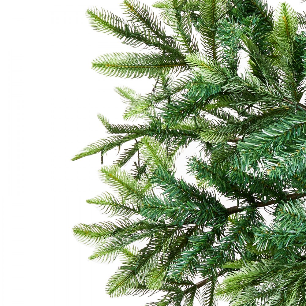 VEVOR Christmas Tree 6.5ft Prelit Artificial Tree with 350 White LEDs 900 Tips 