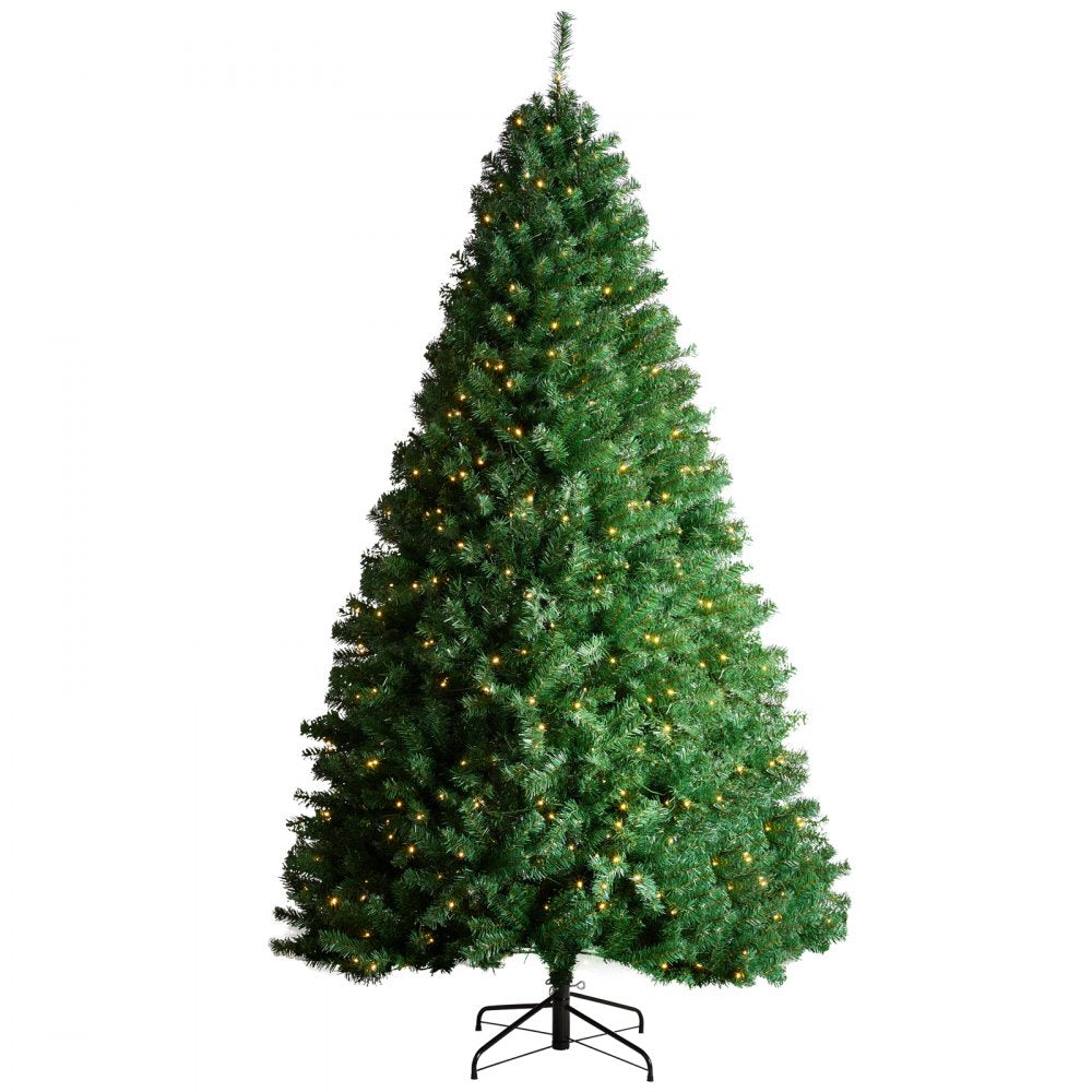 VEVOR Christmas Tree 7.5ft Prelit Artificial Tree with 550 White LEDs 1346 Tips 
