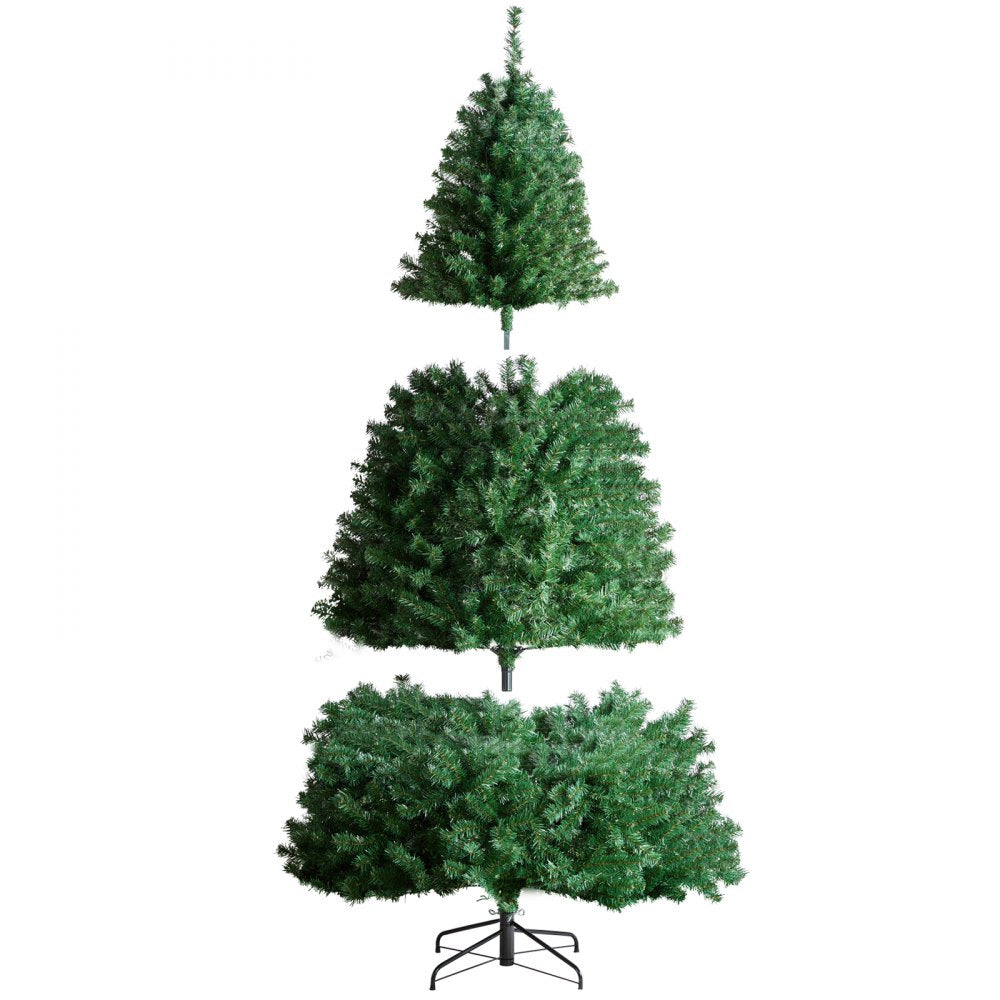 VEVOR Christmas Tree 7.5ft Prelit Artificial Tree with 550 White LEDs 1346 Tips 