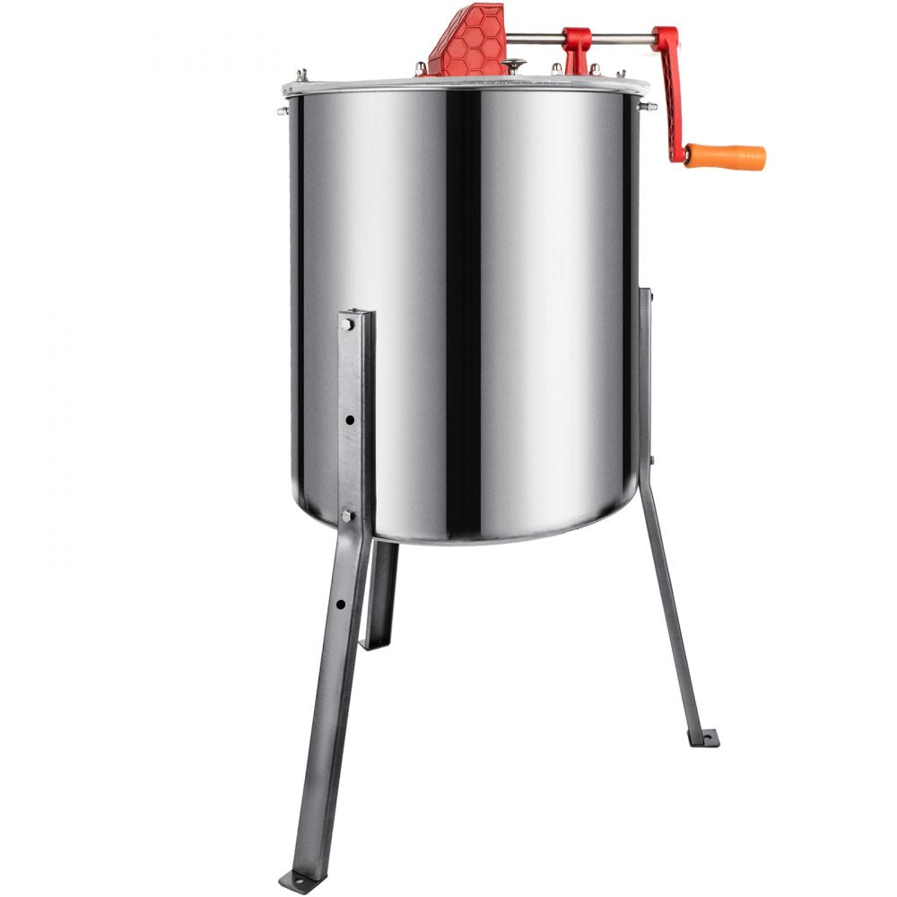 VEVOR Manual Honey Extractor Separator 4 Frame Stainless Steel Honeycomb Drum Spinner Crank Beekeeping Equipment Apiary Centrifuge Equipment 