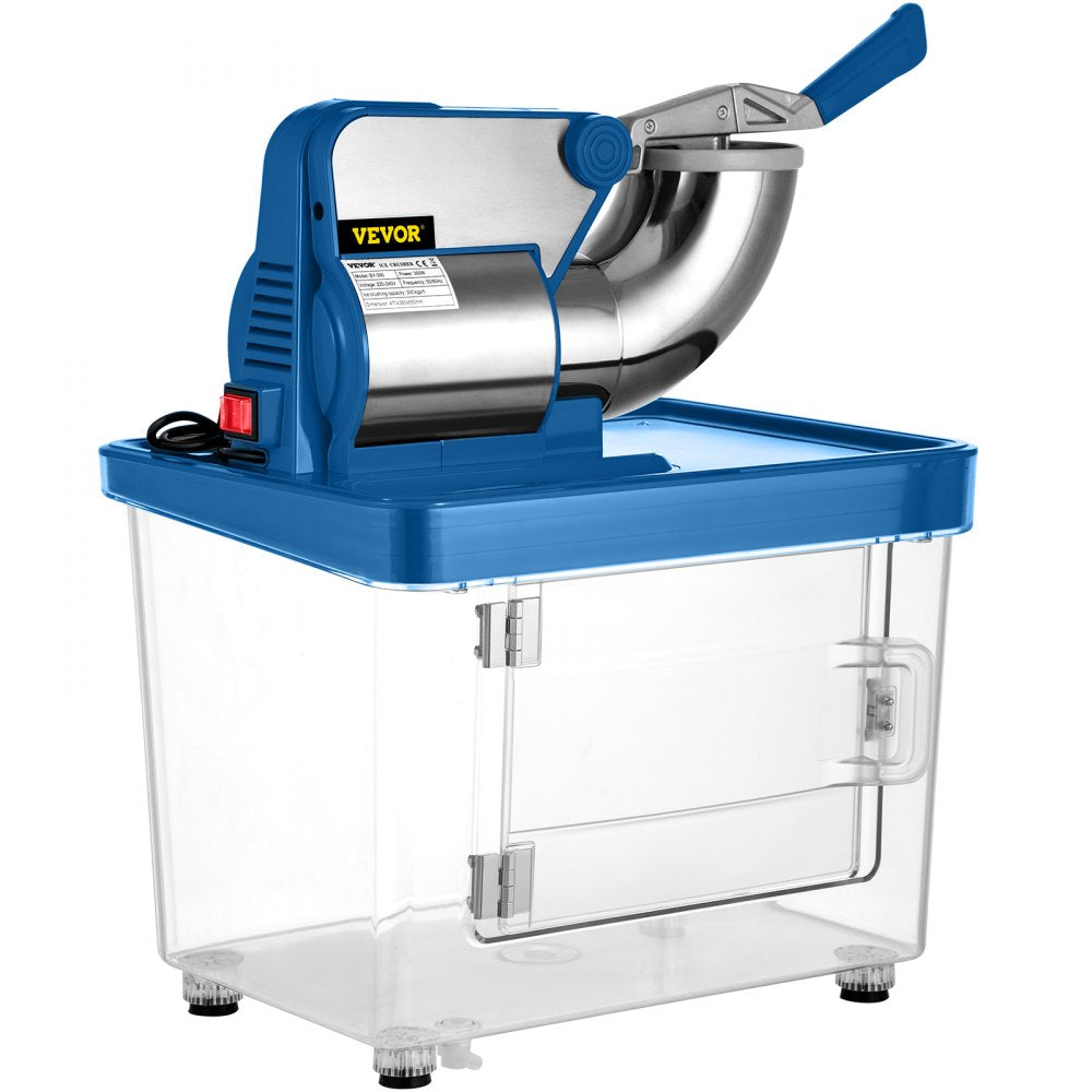 Commercial Snow Cone Machine Ice Shaver Ice Crusher Ice Blender Dual Blades Etl 
