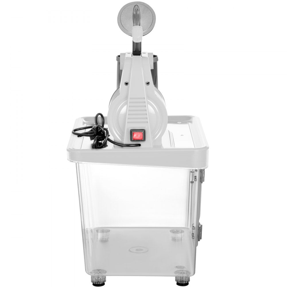 VEVOR 110V Commercial Ice Crusher 440LBS/H, ETL Approved 300W Electric Snow Cone Machine with Dual Blades, Stainless Steel Shaved Ice Machine with Safety On/Off Switch for Family, Restaurants, Bars 