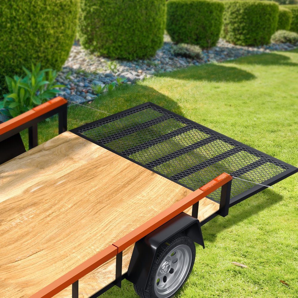 VEVOR 2-Sided Trailer Tailgate Lift Assist, 360 lbs Load Capacity, Compatible with Open Utility Trailer Tailgate and Ramp, with 10 to 24 Inch Heights Side Rail and 4 to 6 Feet Height Tail Gate or Ramp 