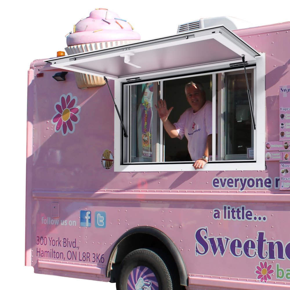 VEVOR 36"L x 24"W Concession Stand Serving Window Food Truck Service Awning 