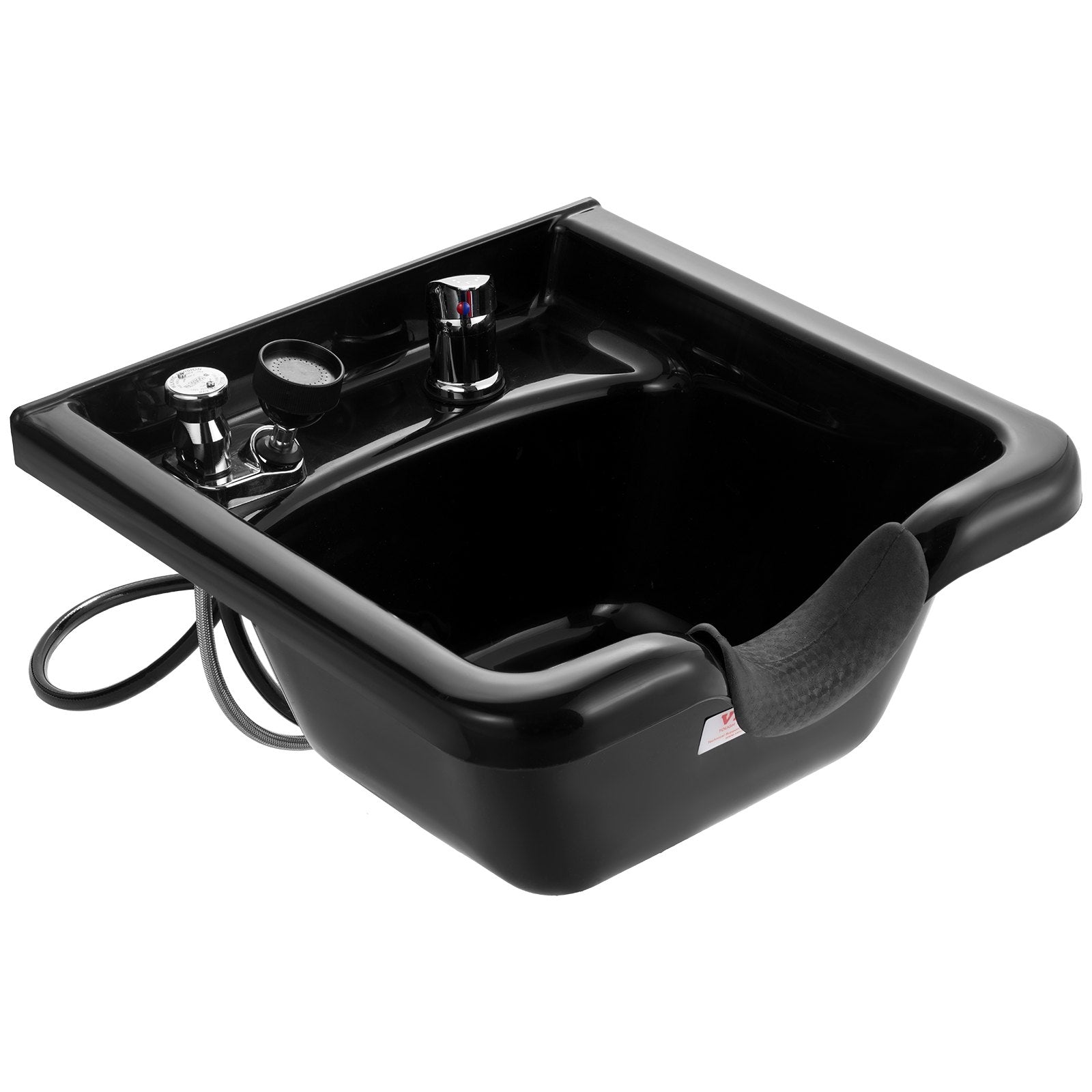VEVOR Shampoo Basin, Black Hairdresser Sink Shampoo Bowl Sink,  ABS Plastic Salon and Spa Hair Washing Sink, Hair Backwash Basin Beauty Salon Equipment for Hair Stylists 