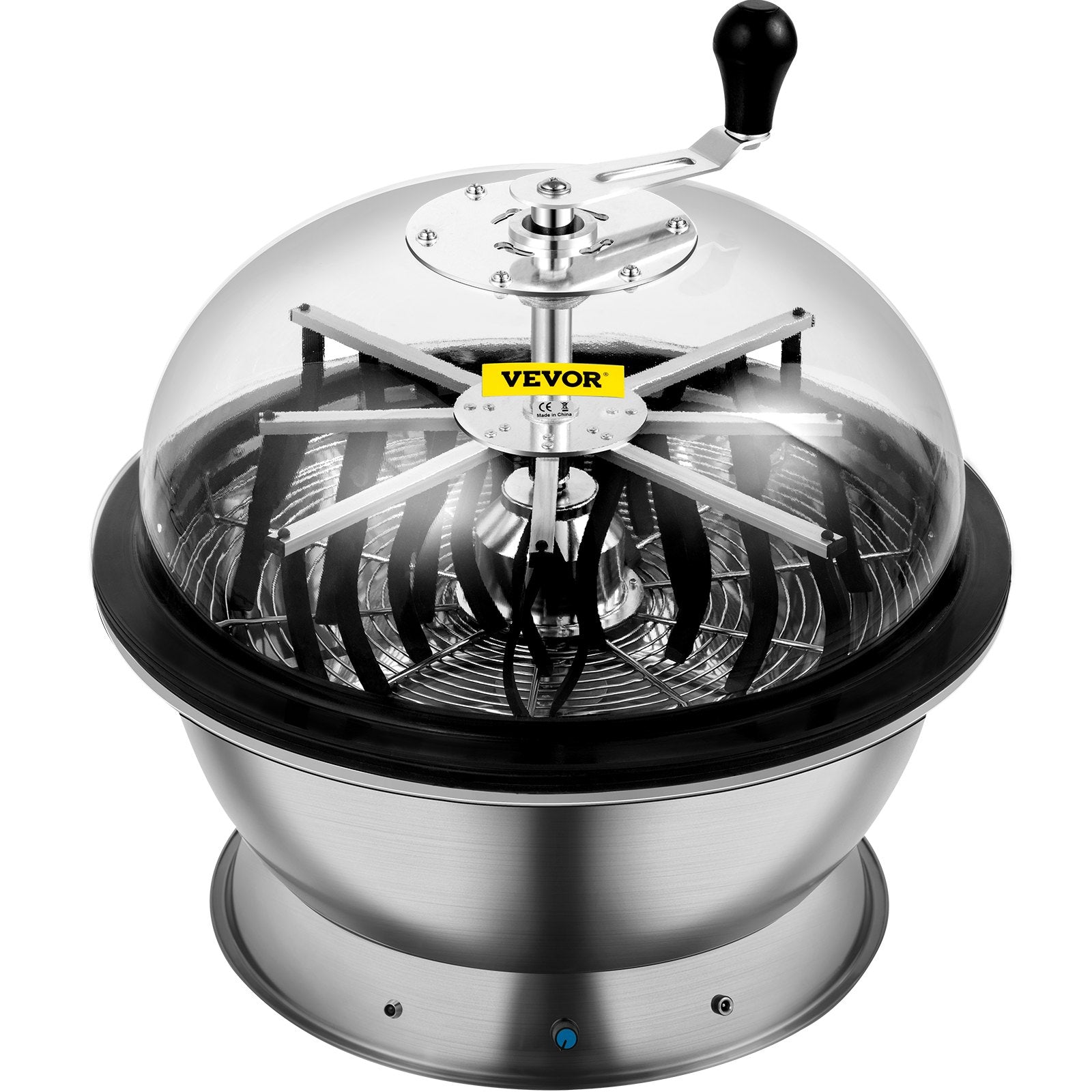 VEVOR Bowl Trimmer, 24 Inch Leaf Bowl Trimmer, Electric Hydroponic Pro Bowl Trimmer, Electric Leaf Bud Trim Reaper Cutter, Silver Twisted Spin Cut for Plants Buds and Flowers with Upgraded Gears 