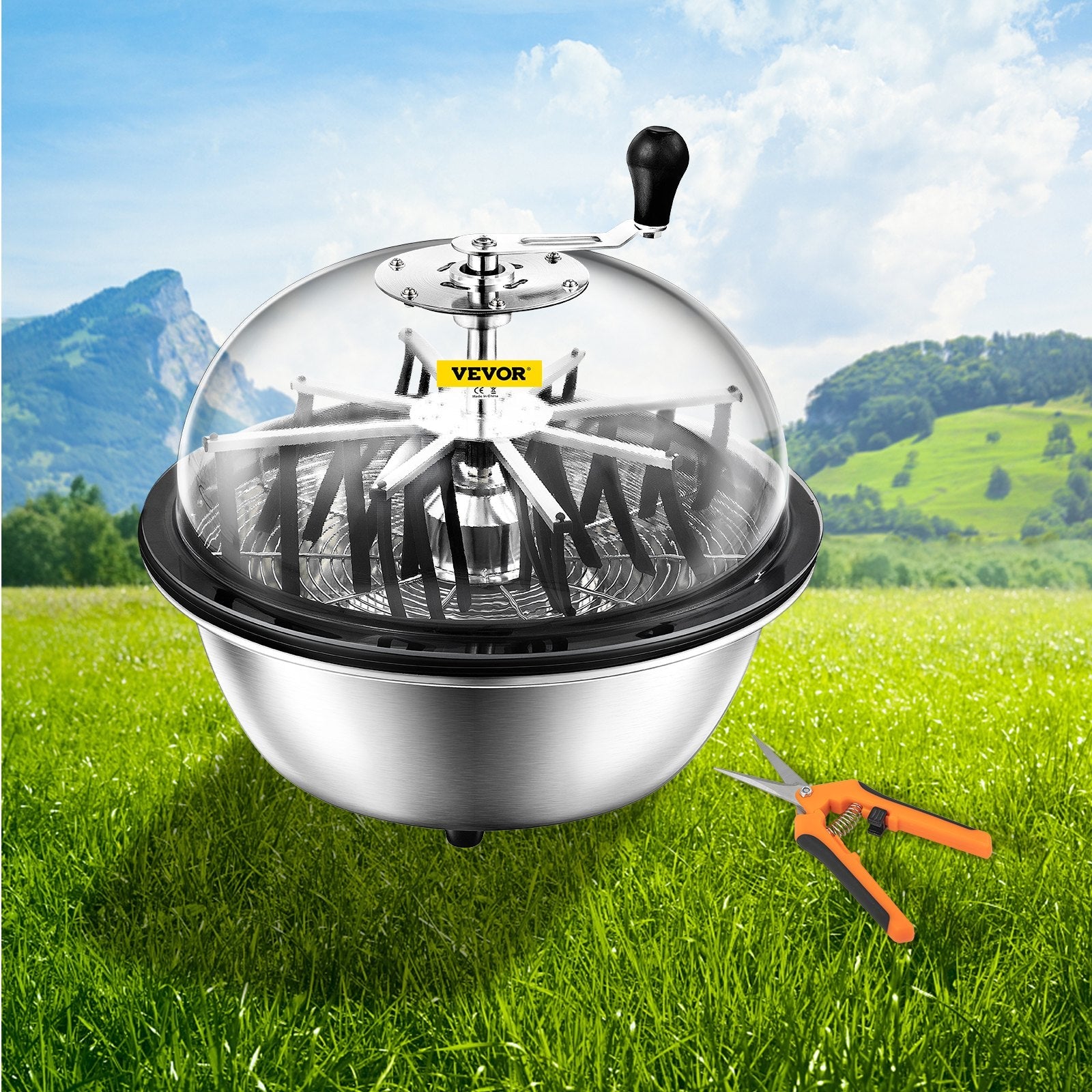 VEVOR 24 Inch Bowl Trimmer Manual Leaf Bowl Trimmer Hydroponic Pro Bowl Trimmer Leaf Bud Trim Reaper Cutter Twisted Spin Cut Plant Bud Flower(24 inch Bowl Trimmer) 