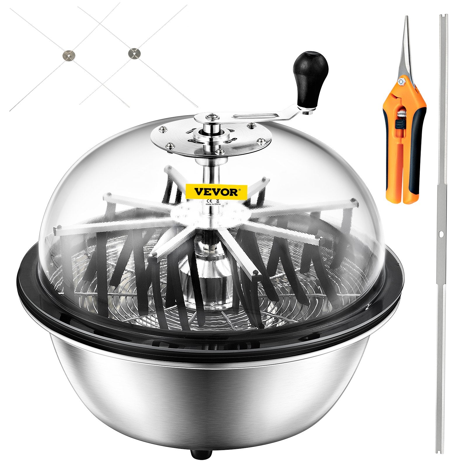 VEVOR 24 Inch Bowl Trimmer Manual Leaf Bowl Trimmer Hydroponic Pro Bowl Trimmer Leaf Bud Trim Reaper Cutter Twisted Spin Cut Plant Bud Flower(24 inch Bowl Trimmer) 