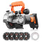 Wall Chaser, 4800W Electric Wall Groove Cutting Machine with 5 Blades & Precision Guide Line