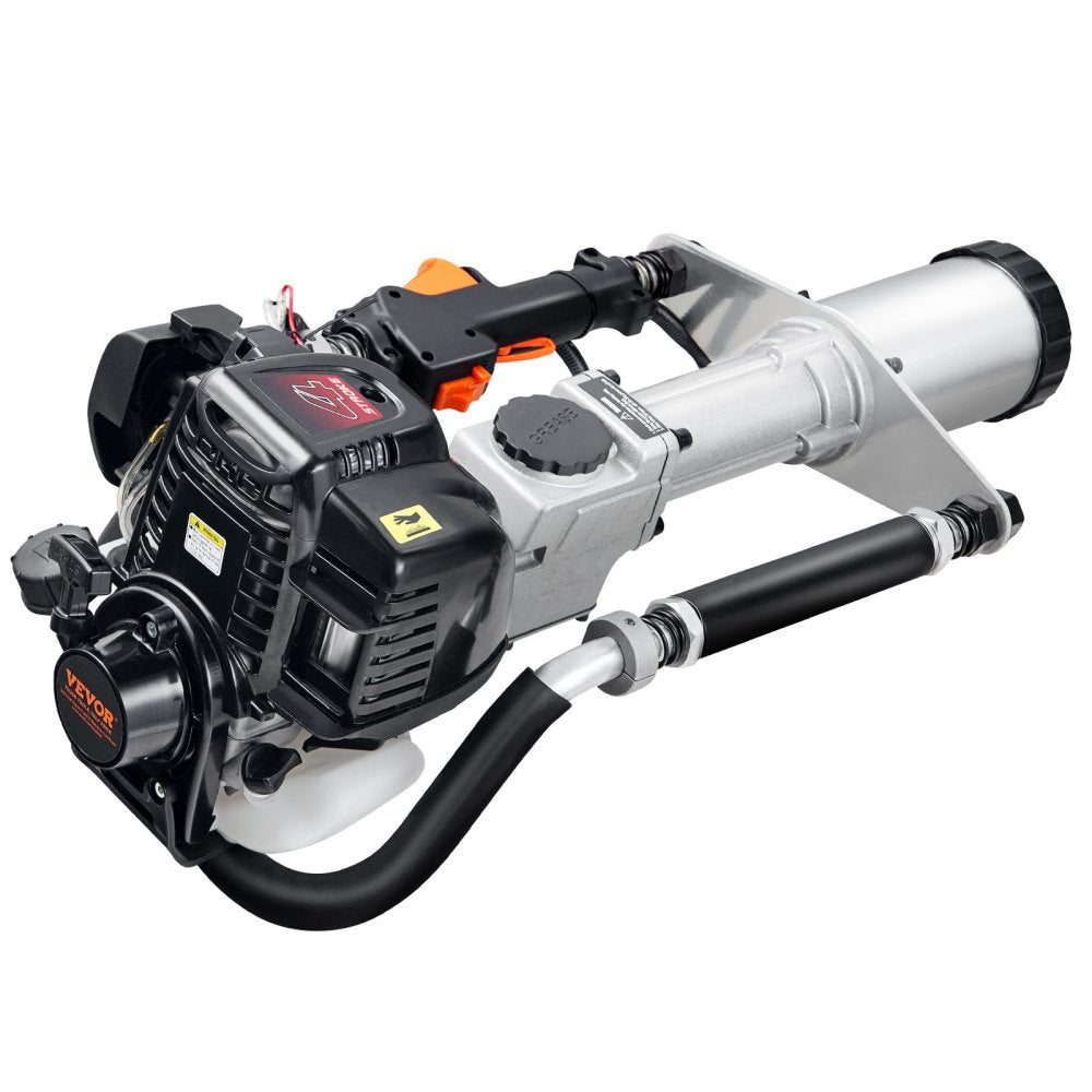 VEVOR 37.77cc Gas-Powered T Post Driver 4-Stroke Fence Piling Pounder w/ 3 Head 