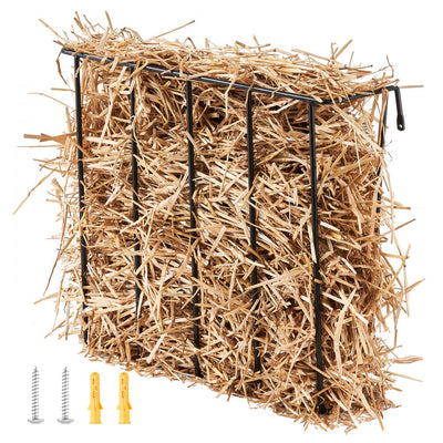 VEVOR Livestock Hay Feeder 24 Gallons Wall Mounted Goat Hay Rack for Horses 