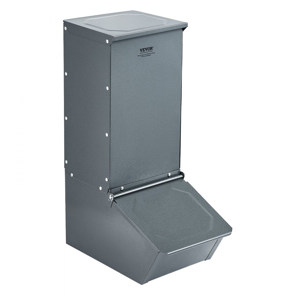 VEVOR Hog Feeder 2.2 Bushel Metal Double Door Pig Feeder Feeding up to 5 Hogs 