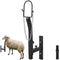 VEVOR Livestock Trimming Stand, Goat & Sheep Stand 9.37-12.8 inch Adjustable Height 0-5.4 inch Width, Metal Goat Milking and Shearing Stand Attachment Nose Loop Headpiece, Black
