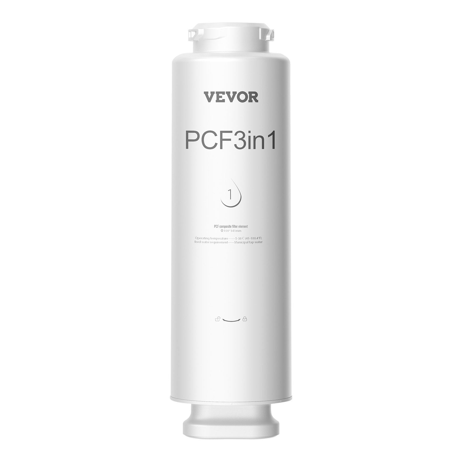 VEVOR PCF Composite Filter Replace for SS-001/003/005 Under Sink Water Filter 