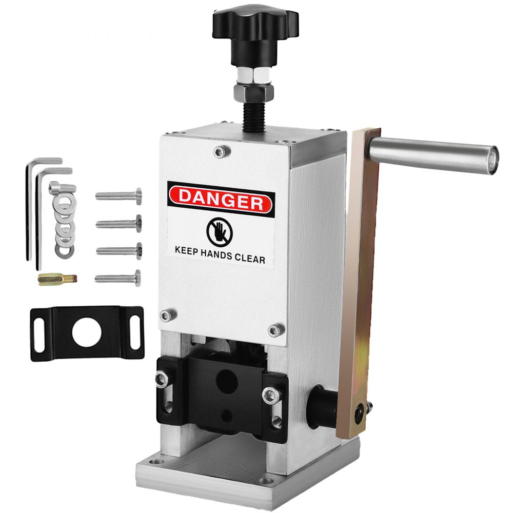 VEVOR Wire Stripping Machine Scrap Metal Recycle Tool Wire Stripping Tool 1.5-25 mm Cable Wire Stripping Machine  with 1 Cutting Blade Wire for Scrap Copper Wire Cable Stripping Cutters (2 Holes) 