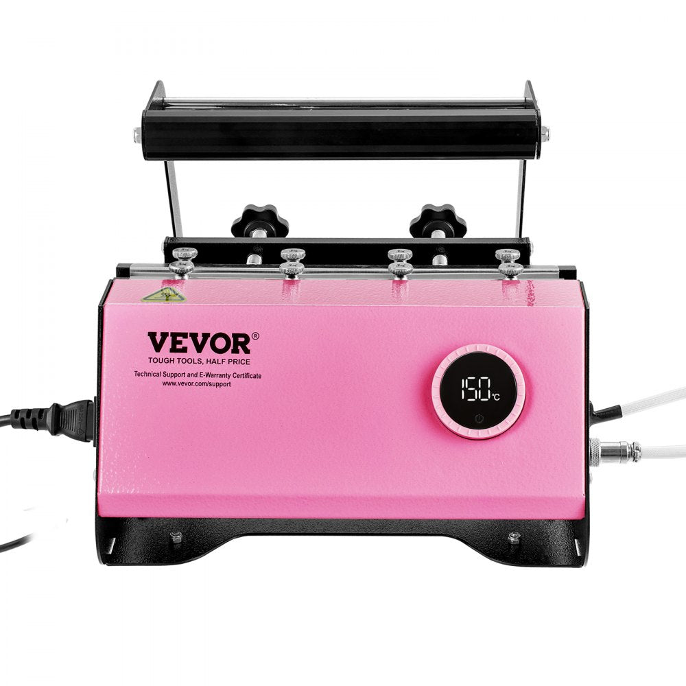 VEVOR Mug Heat Press, 11-30oz Tumbler Heat Press Machine, Sublimation Transfer Straight Skinny Tumblers, Cup Heat Press with Heat-resist Gloves & Tape, DIY Ceramic Mugs Cups Glasses, As Gift, Pink 