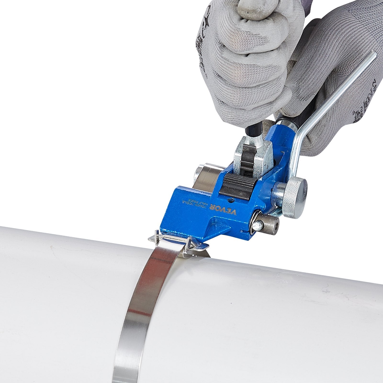 VEVOR Banding Strapping Kit with Strapping Tensioner Tool, 100 ft Length 304 Stainless Steel Banding, 100 Metal Seals, Pallet Packaging Strapping Banding Kit, Banding Packaging Strapping for Packing 