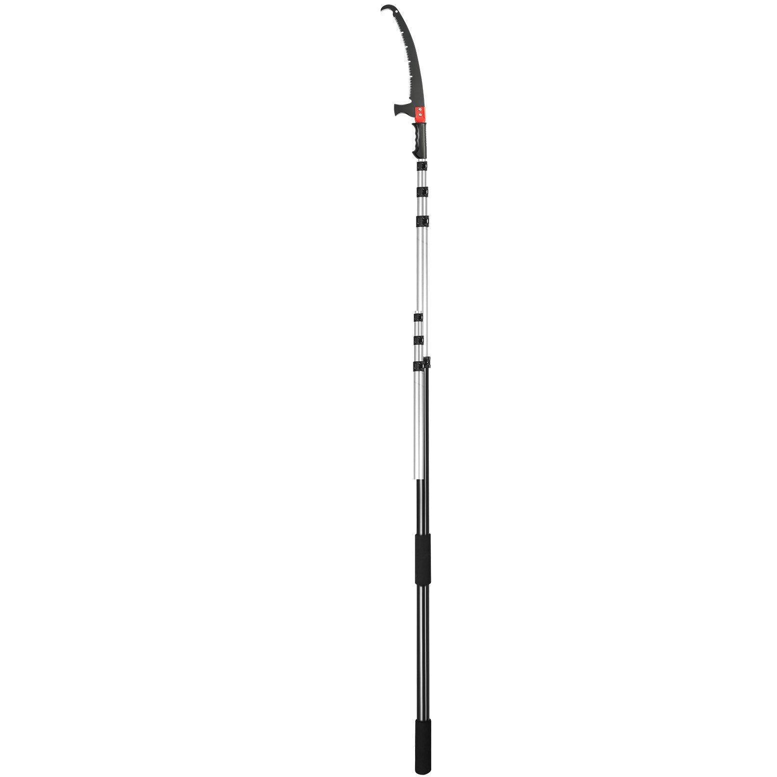 VEVOR Manual Pole Saw Extendable Tree Pruner 4.9-20 ft Aluminum Alloy Pole 