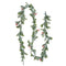 VEVOR 6.6-Ft Christmas Garland with 20 LED Lights, Artificial Greenery with Olive Leaves, Vines and Red Berries for Mantel and Fireplace