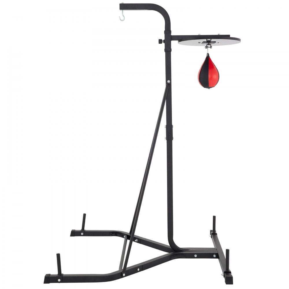 VEVOR Heavy Bag Stand with Speed Ball , Height Adjustable Punching Bag Stand, Foldable Boxing Bag Stand Steel Sandbag Rack Freestanding Up to 132 lbs for Home and Gym Fitness. 
