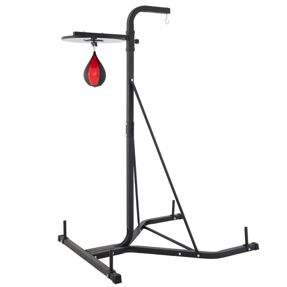 VEVOR Heavy Bag Stand with Speed Ball , Height Adjustable Punching Bag Stand, Foldable Boxing Bag Stand Steel Sandbag Rack Freestanding Up to 132 lbs for Home and Gym Fitness. 