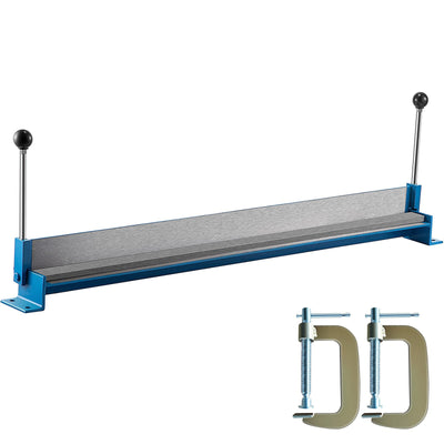 VEVOR Sheet Metal Brake 36 In. Metal Bender Brake 910 mm Length Portable Metal Bender 0-90 Degrees Adjustable Steel Bender with 2 C-shaped Clamps Manual Sheet Metal Bender Tool for Metal Bending 