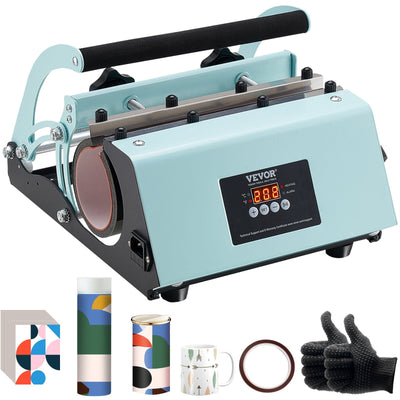 VEVOR Tumbler Heat Press Machine 11-30oz Mug Press Sublimation Tumblers Green 