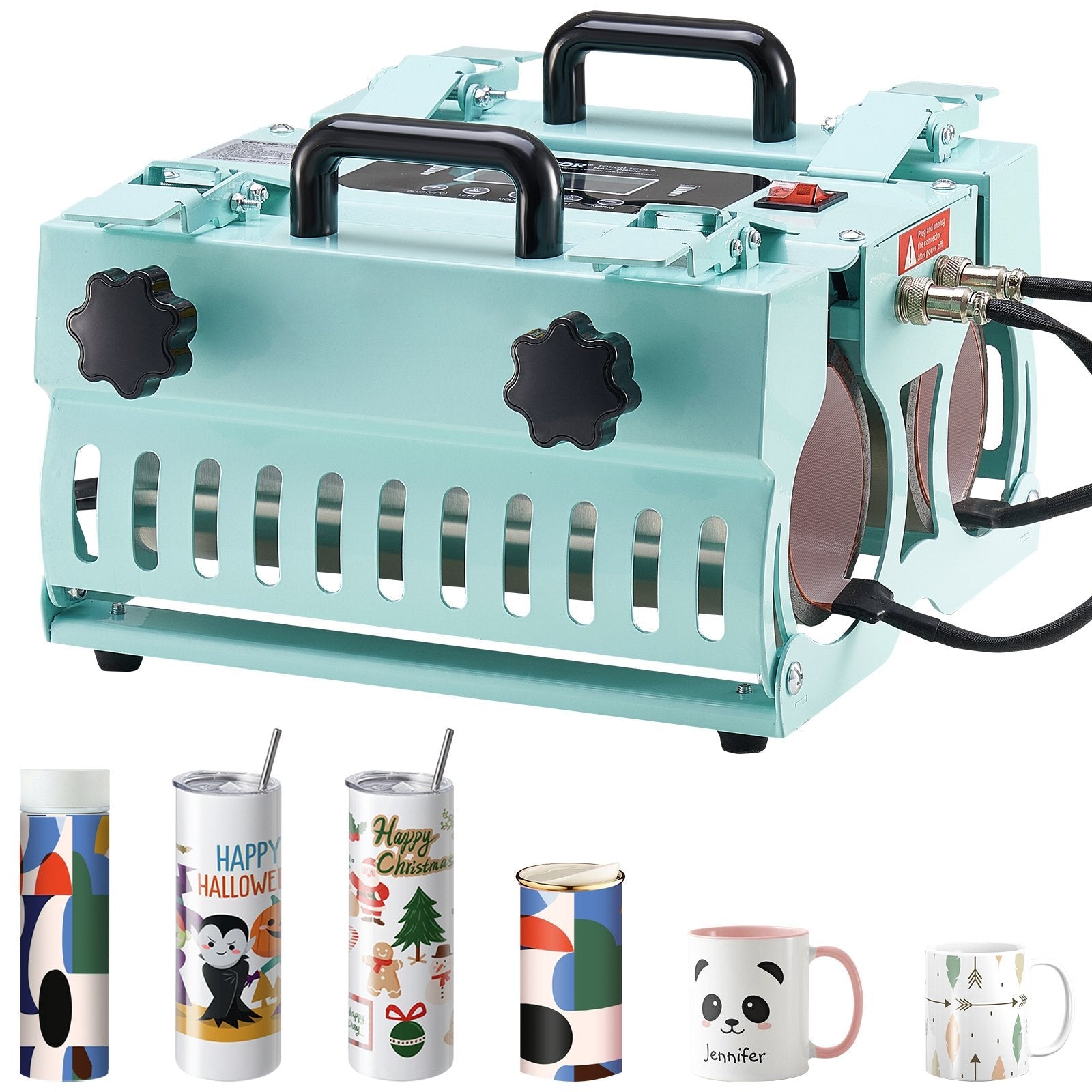 VEVOR Tumbler Heat Press Machine 2 Station Heaters 11-30oz Mug Press Sublimation 