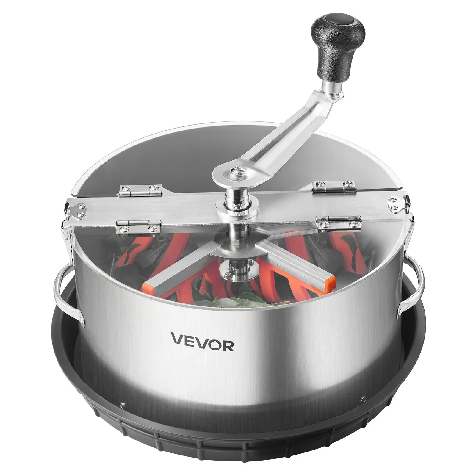 12-Inch Manual Bud & Leaf Bowl Trimmer with Stainless Steel Blades and Clear Viewing Lid