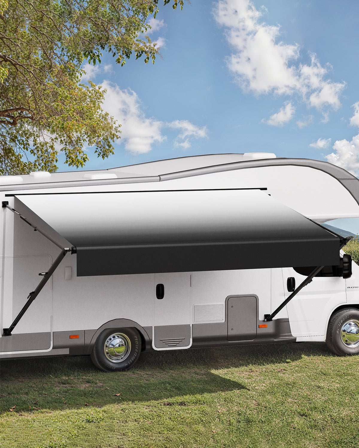 VEVOR 14' RV Replacement Awning Manual Trailer Awning for Most RVs 